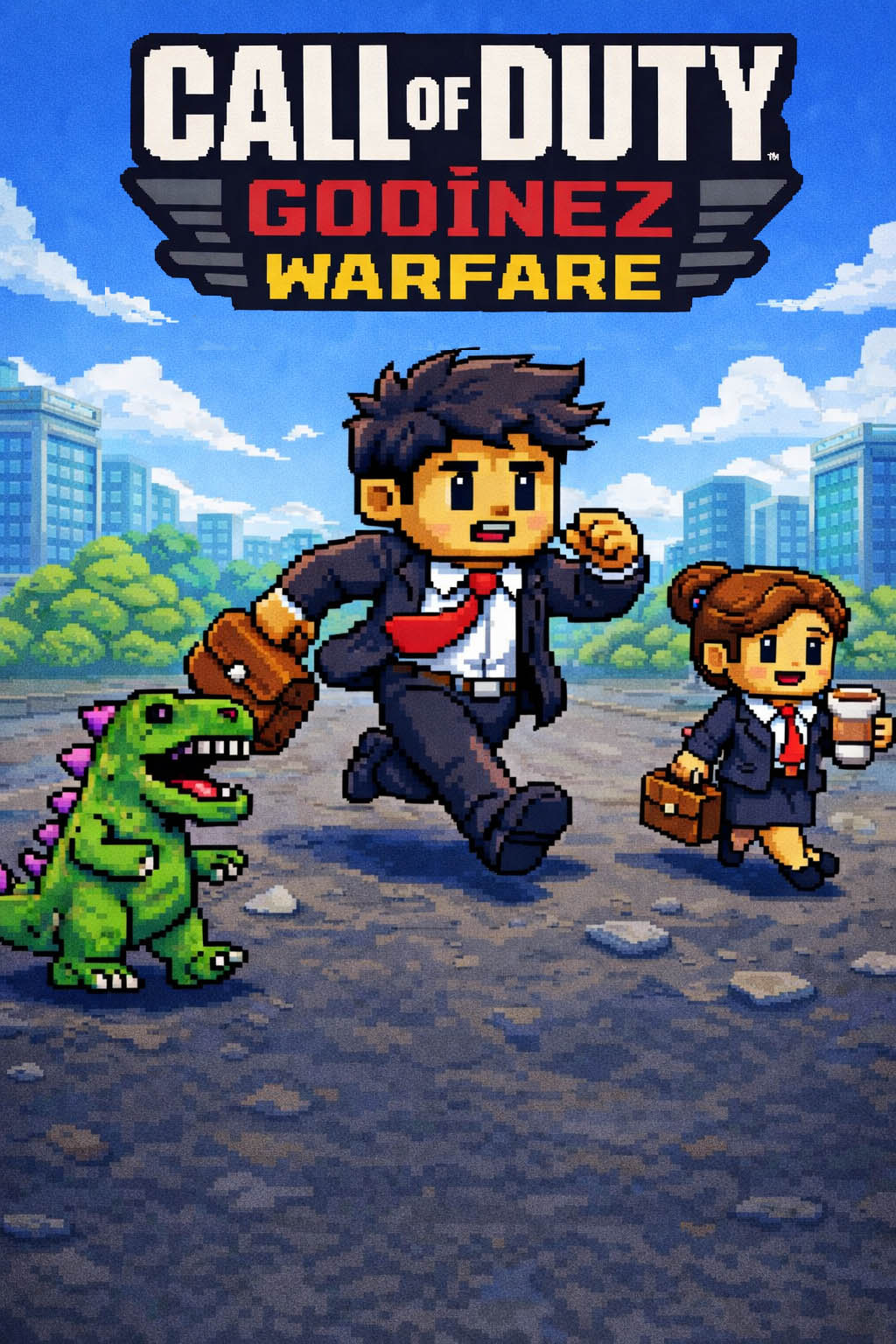Portada del juego Call of Duty Godínez Warfare